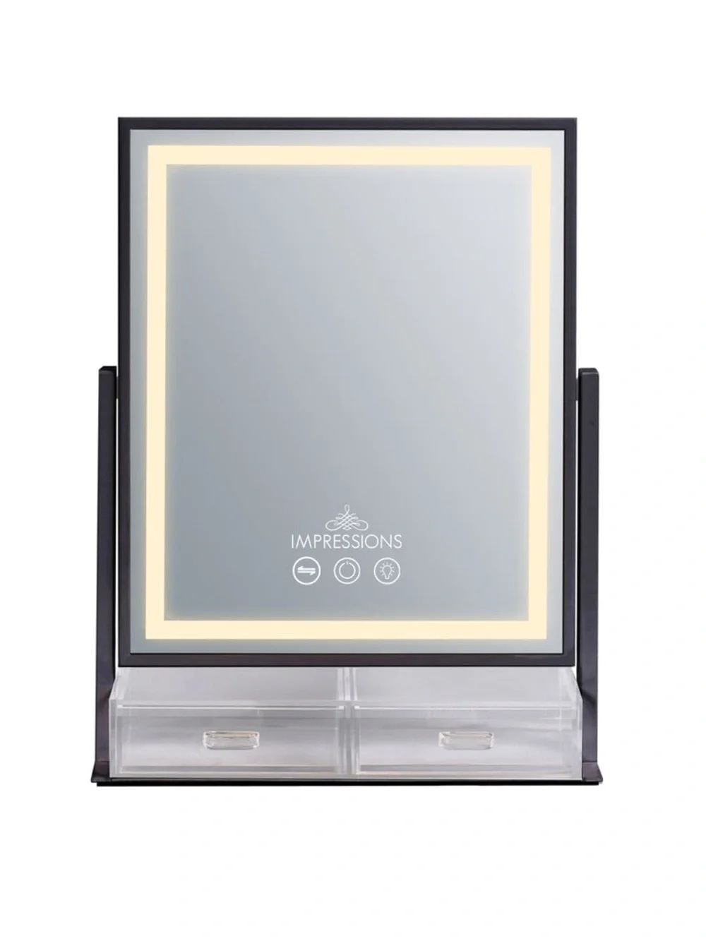 Impressions Lighted Vanity Mirror in Black